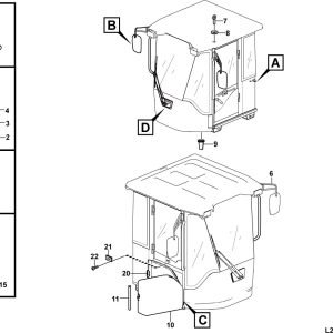 LG956F Cab group Cab assembly