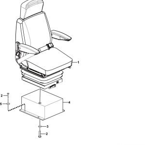 LG956F Cab group Driver seat assembly