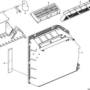 LG956F Cab group Fresh air inlet syetem