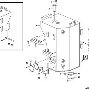 LG956F Diesel engine system Fuel tank assembly