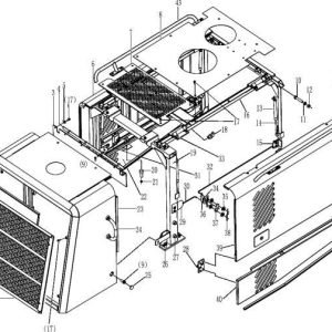 LG968 HOOD OF DIESEL ENGINE ASSEMBLY