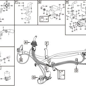 LG956F Implement hydraulic system Hydraulic control system