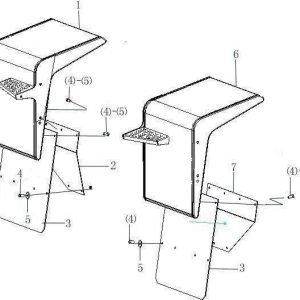 LG968 LEFT RIGHT FRONT FENDER