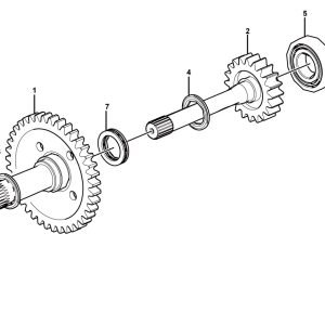 LG956F Transmission system Shaft and clutch assembly1