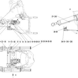 LG956 lift arm cyliner