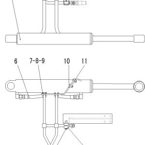 LG956 steering cylinder