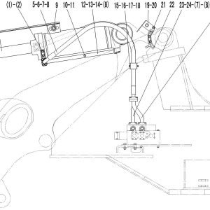 LG956 tilt cylinder