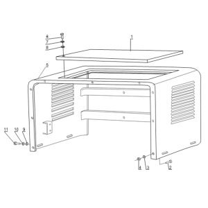 SL50W FIG.106 FRONT HOOD