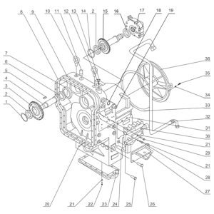 SL50W FIG.11 GEARBOX CASE PART(HANGZHOU ADVANCE)