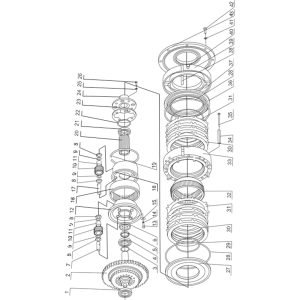 SL50W FIG.13 GEARBOX TWO SHAFT AND PLANET LINE PART (HANGZHOU ADVANCE)