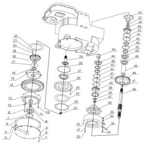 SL50W FIG.21 GEARBOX ASSEMBLY 3