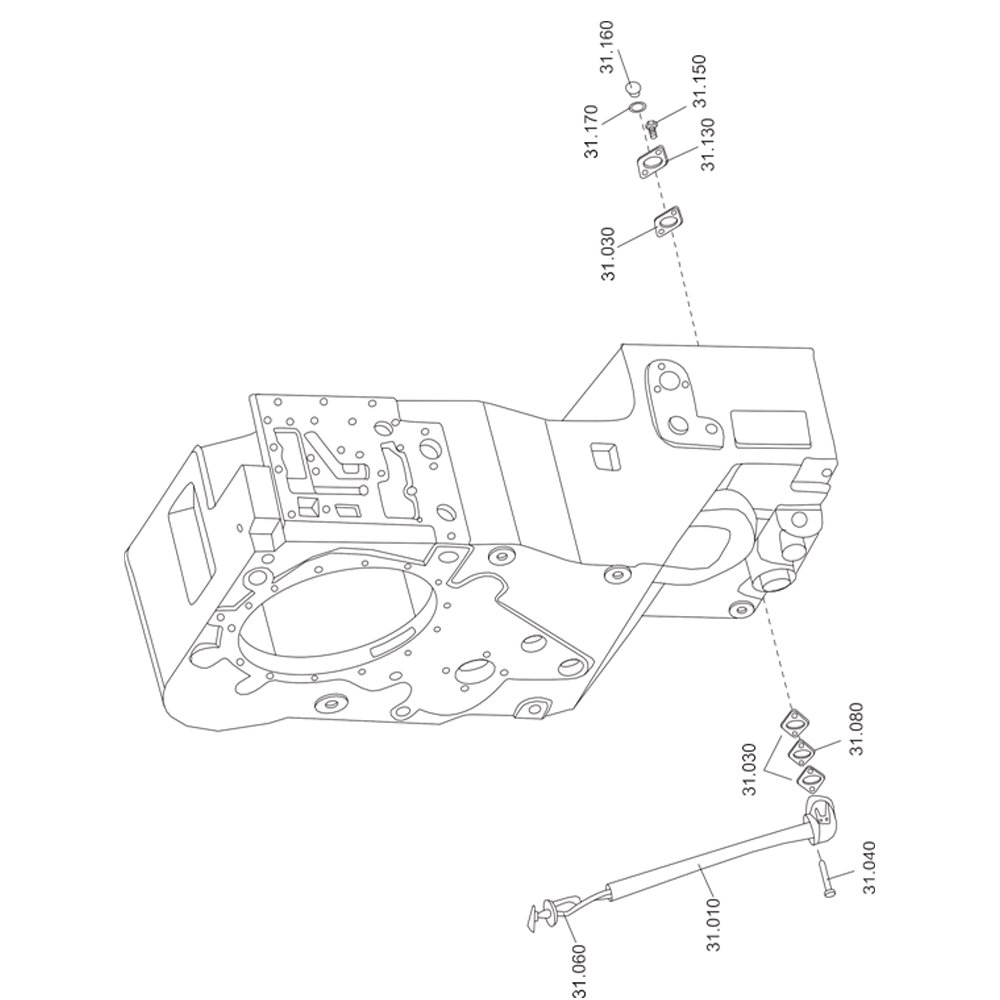 SL50W FIG.31 GEARBOX OIL FILLING PIPE PART