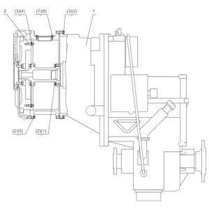 SL50W FIG.4 TORQUE CONVERTER CONNECTION(FOR CUMMINS ENGINE)