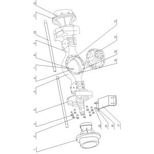 SL50W FIG.49 FRONT AXLE ASSEMBLY