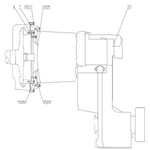 SL50W FIG.5 TORQUE CONVERTER CONNECTION(FOR WEICHAI ENGINE)