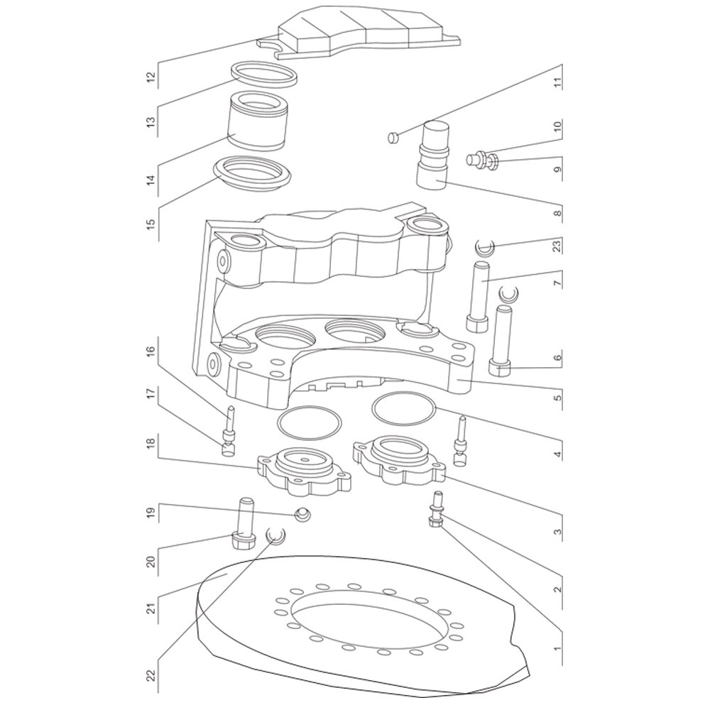 SL50W FIG.55 BRAKE ASSEMBLY