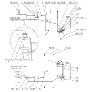SL50W FIG.59 REAR AXLE BRAKE PIPING