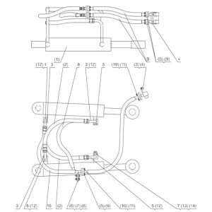 SL50W FIG.67 STEERING CYLINDER PIPING.