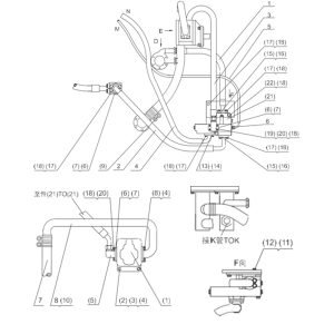 SL50W FIG.69 STEERING PUMP/UNLOADING VALVE PIPING