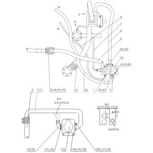 SL50W FIG.70 STEERING PUMP/ PRIORITY VALVE PIPING