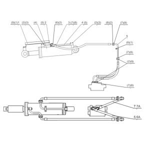 SL50W FIG.74 TIPPING CYLINDER PIPING