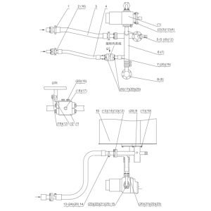 SL50W FIG.80 MULTIPLE UNIT VALVE WORK PUMP PIPING(PILOT)