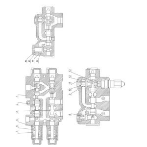 SL50W FIG.90 HYDRAULIC CONTROL MULTIPLE UNIT VALVE