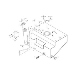 FL360F 9D650–08A000000A0 Fuel tank assembling