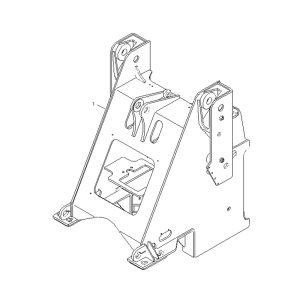 FL360F 9D650–11D000000A0 Front frame weldment assembly