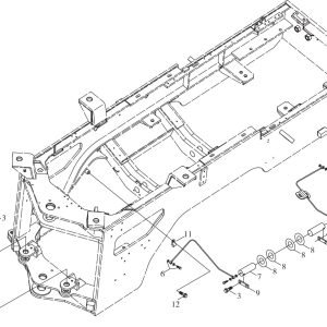 FL360F 9D650–17A000000A0 Rear frame accessories