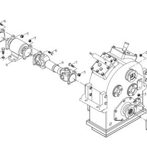 FL360F 9D650–25A000000A0 Transmission shaft assembling