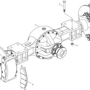 FL360F 9D650–26C000000B0 Front drive axle assembly