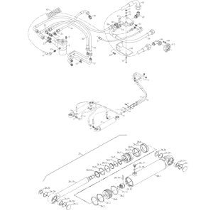 FL360F 9D650–54A000000B0 Steering hydraulic system