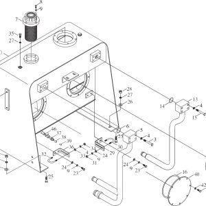 FL360F 9D650–58B000000A0 Hydraulic oil tank