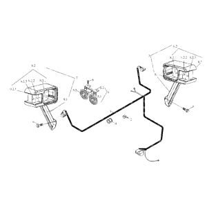 FL360F 9D650–62A000000A0 Front frame wiring