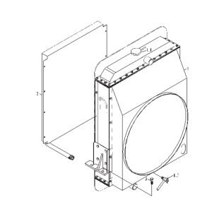 FL360F 9D651–02A000000A0 Radiator assembly