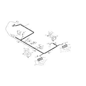 FL360F 9D651–64D000000B0 Rear frame wiring
