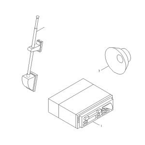 FL360F 9F853–69A030000A0 Radio and player assembly