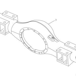 FL360F B00256+81350100 Axle housing assembly