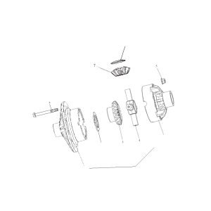 FL360F B00256+82214207 Differential assembly