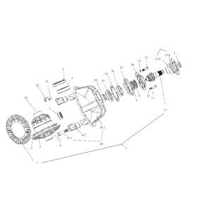 FL360F B00256+82350200 Main reductor assembly