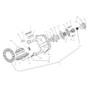 FL360F B00256+82351100 Main reductor assembly