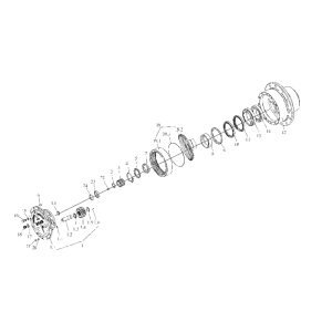 FL360F B00256+83351200 Hub Reducer Assembly