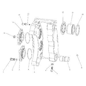 FL360F B00256+84688301 Brake caliper assembly