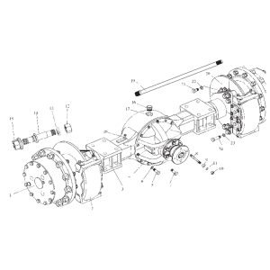FL360F B00256+9D650–27C010000B0 Xuzhou Meichi rear axle assembly2