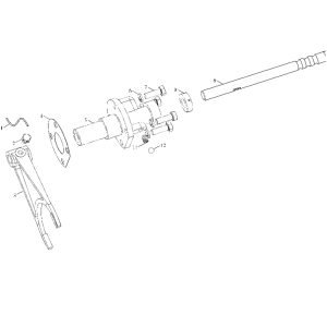 FL360F B00508+ZL20–030044–55 High–low gear shift fork mechanism