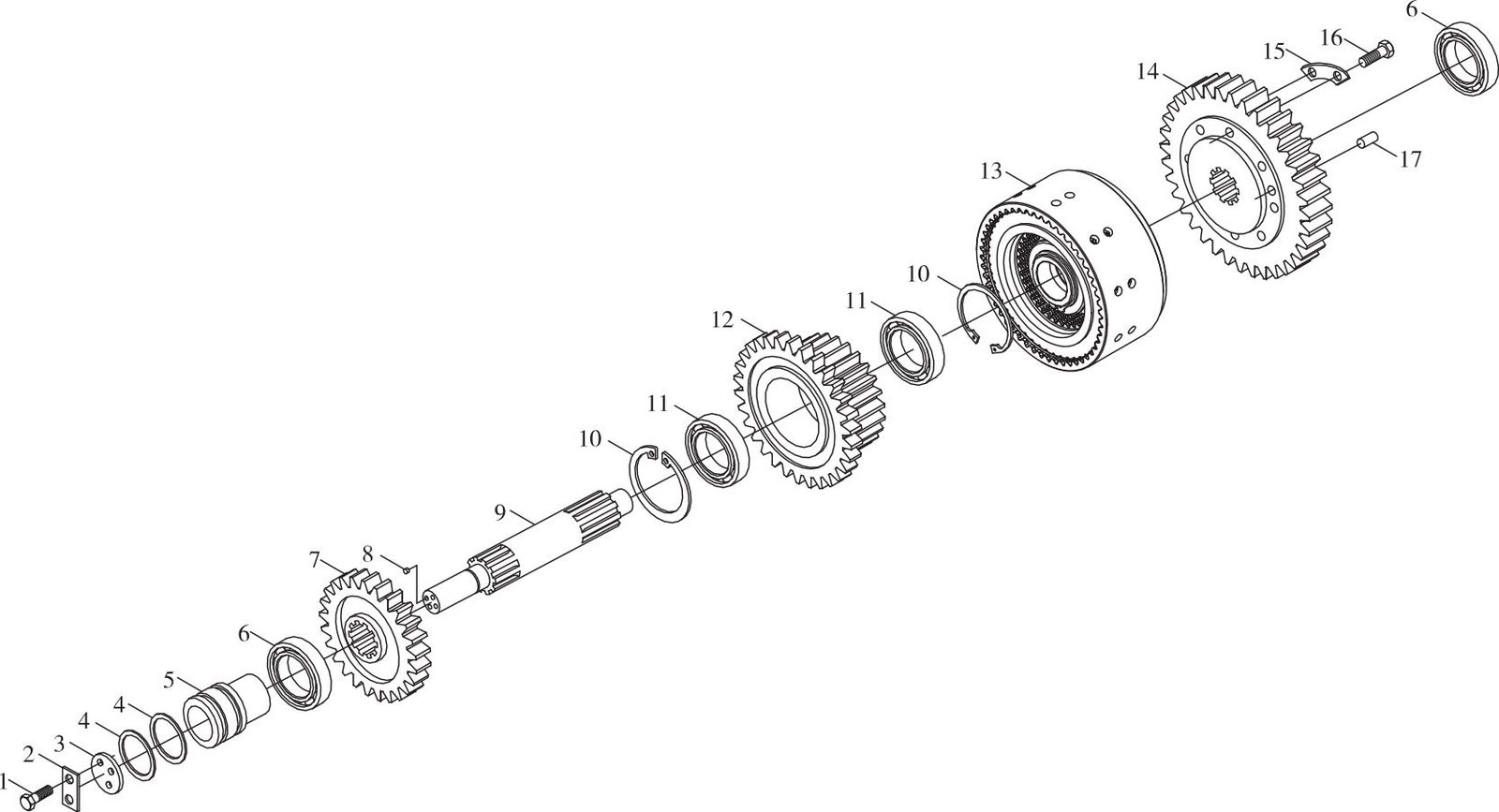 FL360F B00508+ZL20–032000X1 Input Shaft Assembly