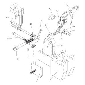 FL360F B00508+ZL20–038000J Hand Brake Assembly