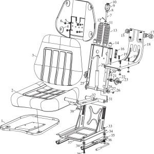 FL360F B00516+9D650–44B010000A0 Zhejiang Tiancheng seat assembly