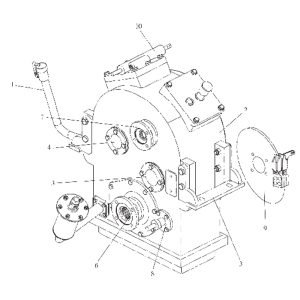 FL360F 9D652–24A000000A0 Gearbox assembly